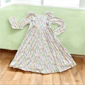 DREAM JAMMS (DREAMIERE) Girls Long Sleeve Twirl Dress Size 6T